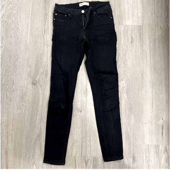 Zara Denim - Zara - hi rise skinny black jeans women size 2